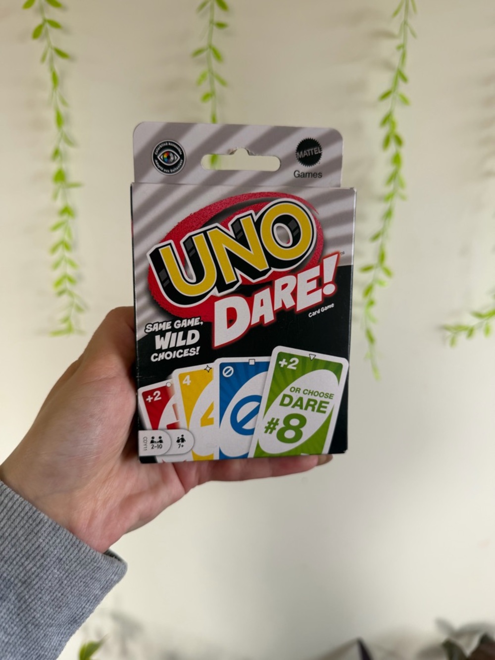 Mattel UNO Dare! Card Game - Black, Red, Yellow, Blue, Green